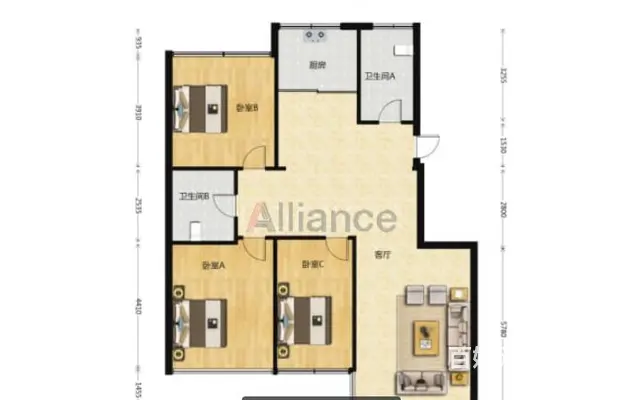 玫瑰港湾 普通住宅 精装修 - 图片 2