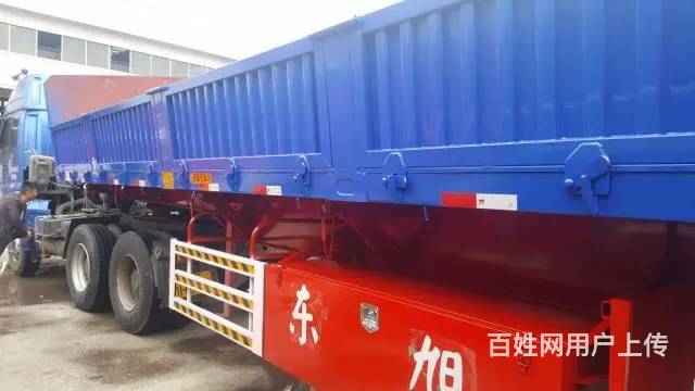 厂家直销订制13米标车侧翻半挂车 箱高60公分 - 图片 6
