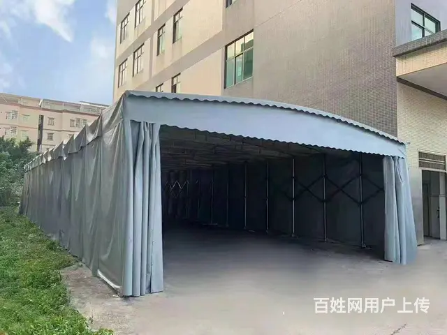 移动推拉棚施工雨棚物流蓬停车蓬篮球场雨棚电动蓬帐篷 - 图片 7