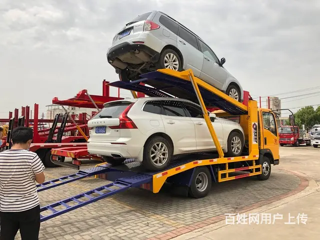 程力佳运轿运车豪沃蓝牌二位板轿运双层板轿运车多少钱 - 图片 1