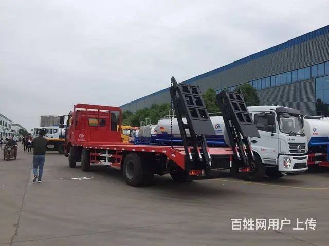 解放小三轴平板车 运输220中型挖掘机木头管道拖板 - 图片 12