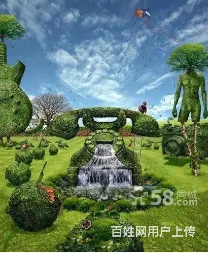 仿真植物墙室内外绿植墙沈阳绿雕雕塑园林景观仿真草坪 - 图片 9