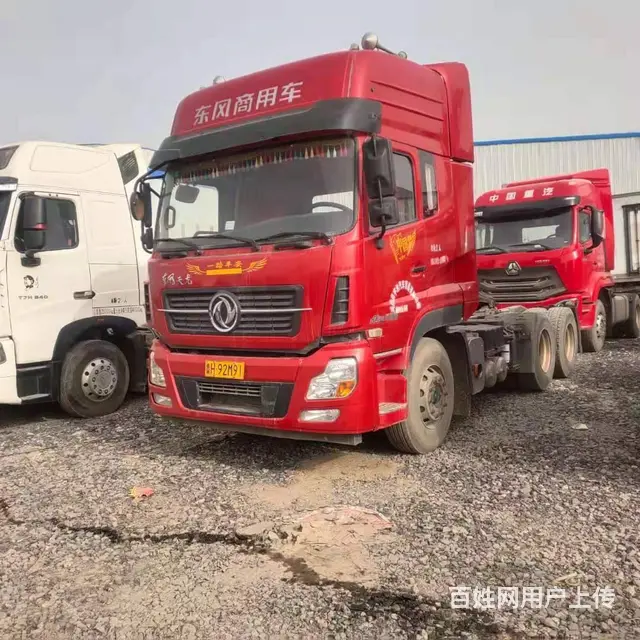 出售二手东风天龙牵引车，雷诺发动机，450马力双驱 - 图片 1