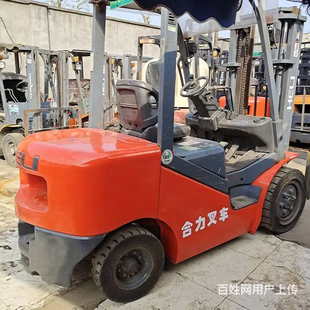 二手叉车个人3.5吨柴油叉车3吨电动前移式升高4. - 图片 1