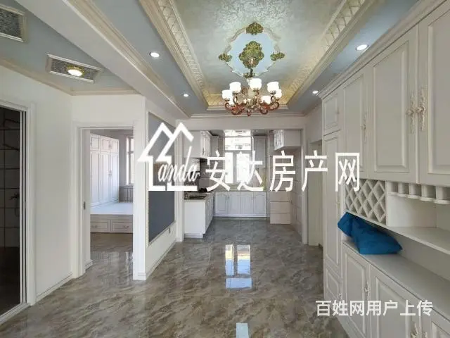 安达才媛二号院，88平米大明厅，欧式硅藻泥环保装修 - 图片 3