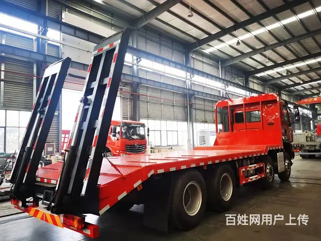 东风柳汽平板车价格 拖8吨-35吨挖机压路机板车 - 图片 4