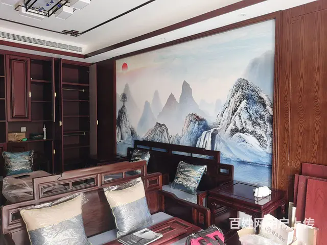 辽西壁布壁纸壁画玻璃膜灶台膜施工团 - 图片 2