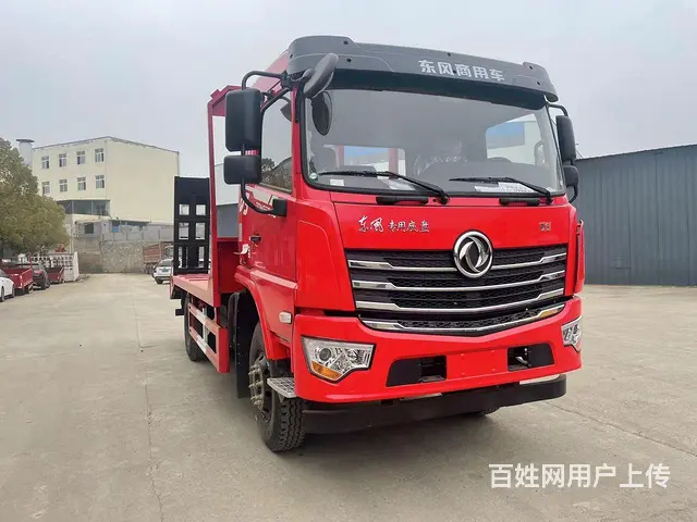 东风玉柴170挖机平板运输车　平板车厂家直销销售点 - 图片 1