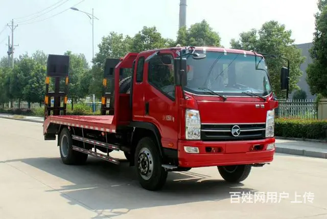 新款凯马黄牌12吨平板拖车图片 - 图片 3