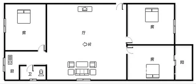 湖光路与湖滨东路 交叉处  烟草公司旁 3房 出租 - 图片 7