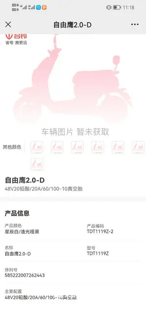 台铃自由鹰2.0-D电动车 - 图片 3