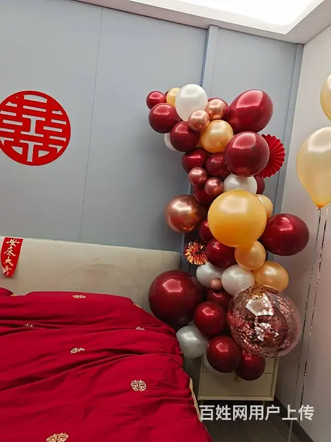 揭阳婚房布置 婚宴布置 普宁订婚宴布置气球 - 图片 4