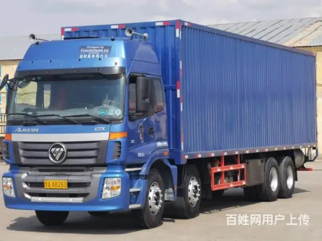 福田欧曼ETX前四后八铁皮厢货 - 图片 1