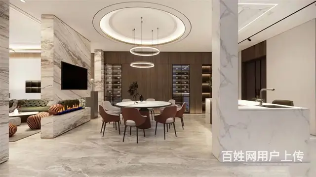 别墅装修 | 现代轻奢风格650平米装修案例 - 图片 2