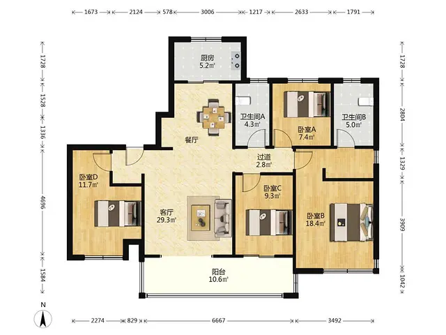 双地铁 高品质住宅 自住保养好 双阳台 业主诚心出售 - 图片 9