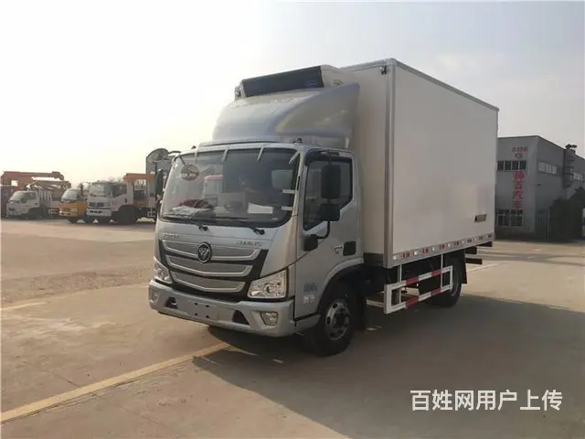 福田蓝牌4.2米厢式 康明斯发动机肉钩车冷藏车 - 图片 12