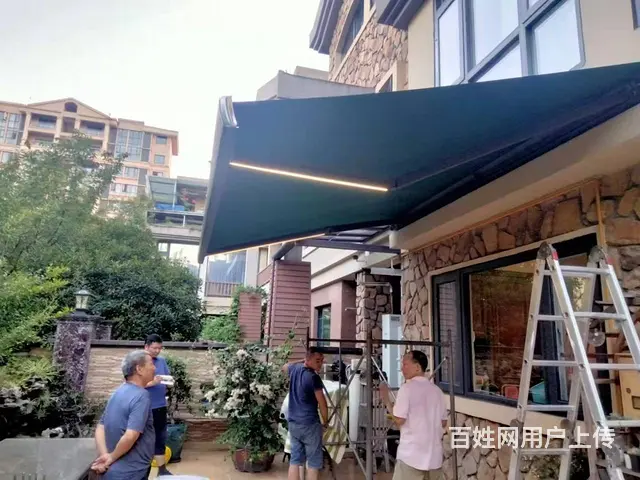 推拉篷停车篷服装咖啡厅装饰棚成都厂家直销 - 图片 3