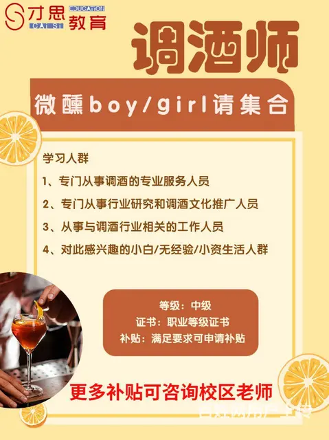 调酒师要学什么，吴中姜庄哪里能学 - 图片 3