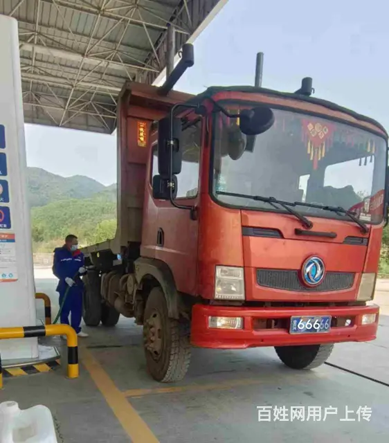 17年东风蓝牌自卸车，拉木神器 - 图片 1