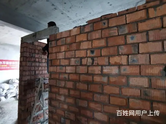内江春天公园城新房装修，新砌墙体施工现场 - 图片 5