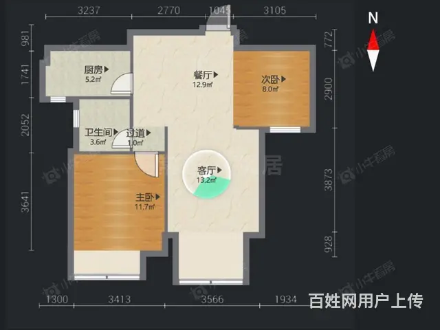 公园壹号，经典2房，房东诚心卖，总价低，首付33万 - 图片 12
