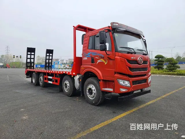 解放悍V8x2挖机板车价格 前四后六拖板车可分期 - 图片 4