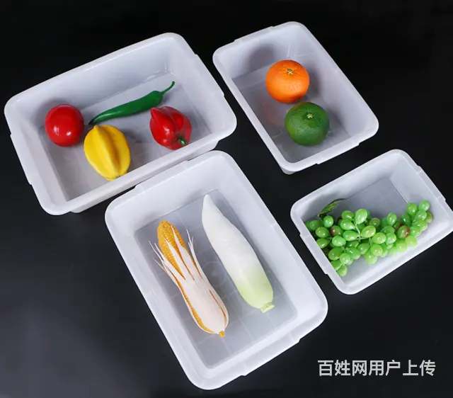 塑料零件盒五金分格箱冷冻盒单冻器塑料箱周转筐错位筐 - 图片 6