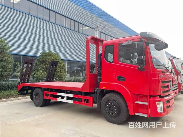 拉150挖掘机拖车-程力东风平板车 - 图片 3