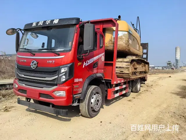 泰州东风华神提升桥平板车 运输260/320挖机拖板车 - 图片 6