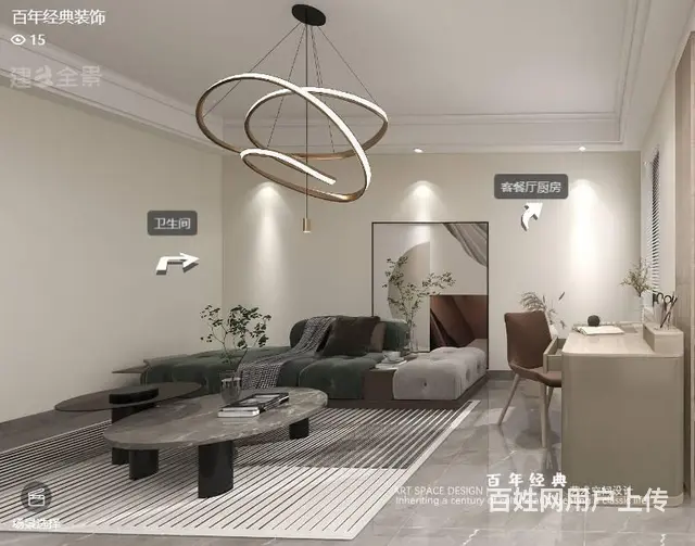 绍兴袍江排屋装修设计公司 - 图片