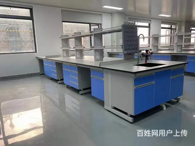 钢木实验室工作台化验边台全钢通风柜物理化学试验台 - 图片 1