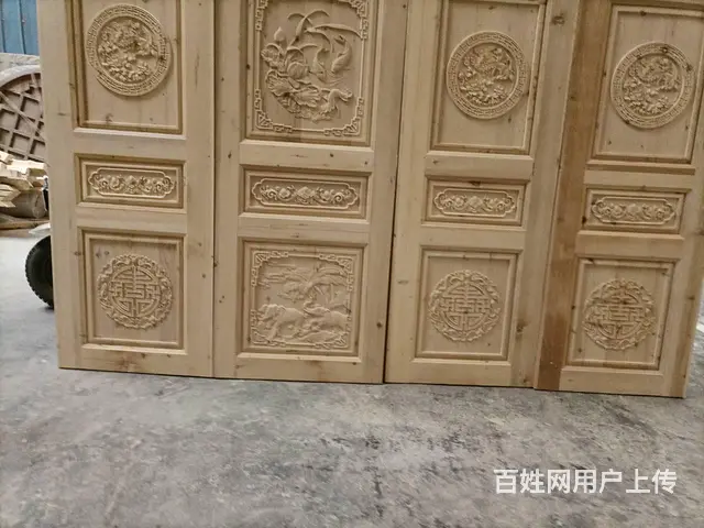 陕西汉中中式花格实木木门实木雕花门 - 图片 5