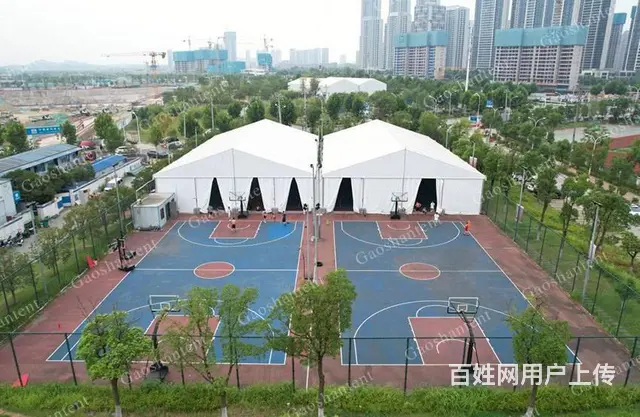 铝合金篷房搭建，篮球馆大棚，体育赛事帐篷 遮阳防雨 - 图片 1