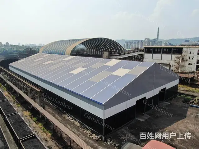 工厂临时仓库大棚 大型仓储物流篷房 审批简单拆搭快 - 图片 1