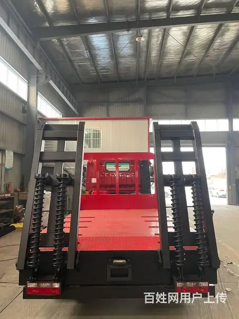80-120单桥挖机平板拖车  蓝牌黄牌拖板车降价 - 图片 9