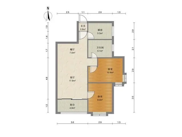 芭堤雅境 急售  实验小学 电梯两房  南向看小区 环境舒适 - 图片 9