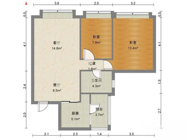 近拱北，前山轻轨站楼上 中海环宇城二期 精装2房  全齐 - 图片 8