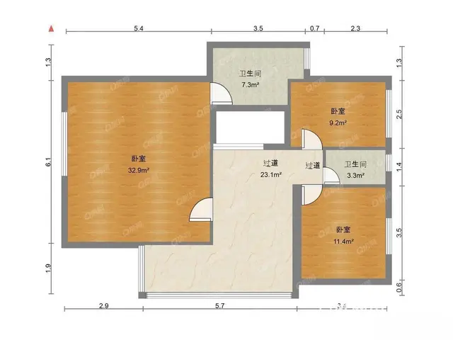 香洲区府旁 纯别墅区 荣泰山庄 带私家花园 4房精装修 - 图片 4