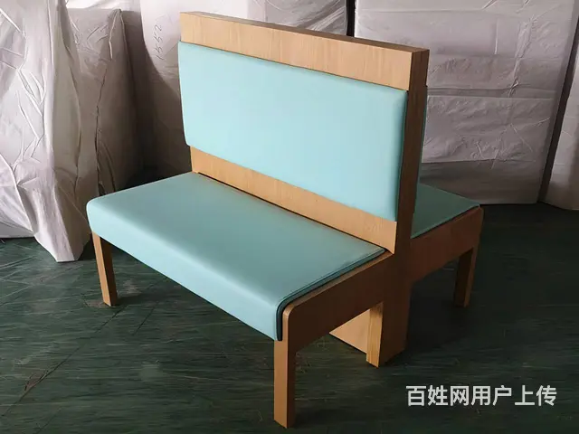 餐饮家具定制软包卡座竖道造型卡座藤编卡座双面卡座 - 图片 5