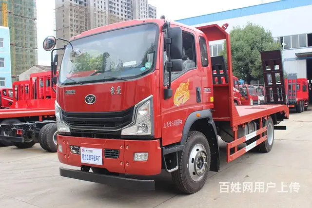 重汽豪曼单桥平板运输车 拉小挖机拖板车 现车包上牌 - 图片 9