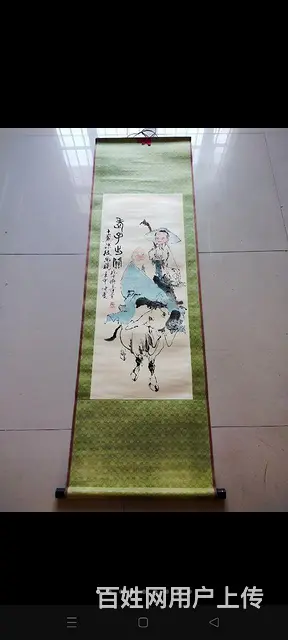 天津卫鬼市偶得一幅人物老画，画工精美，品相完美，包 - 图片 1