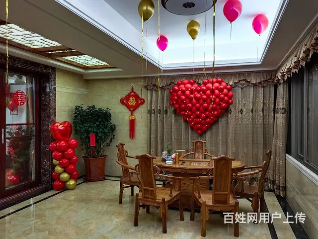 揭阳婚房布置 结婚布置家里 气球布置婚房 - 图片 4