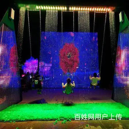临安市新型生态水幕秋千项目施工设计山东三喜 - 图片