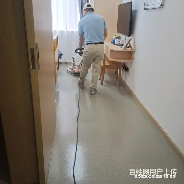 白云区专业PVC地板清洗打蜡公司 - 图片
