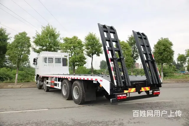 华菱前四后八40吨挖机平板拖车 9.5米板长 - 图片 6