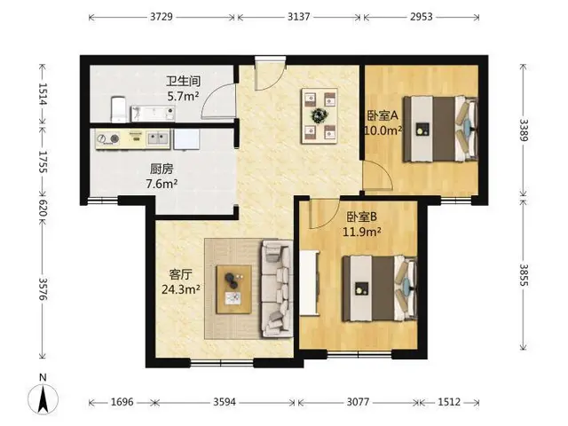 都会森林精装2房红街公寓艮山府向江来西子国际万家花园带车位 - 图片 10