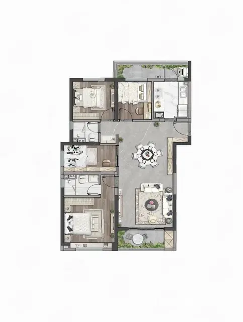 勤学巷家属院|文化街3室2厅2卫124平方米 - 图片 8