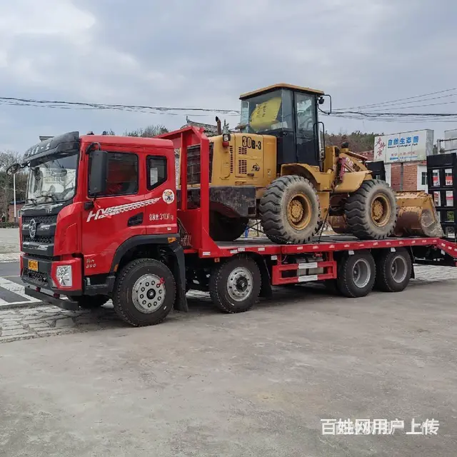 东风轻量化四桥20吨挖机拖车 厂家送车上门 - 图片 3