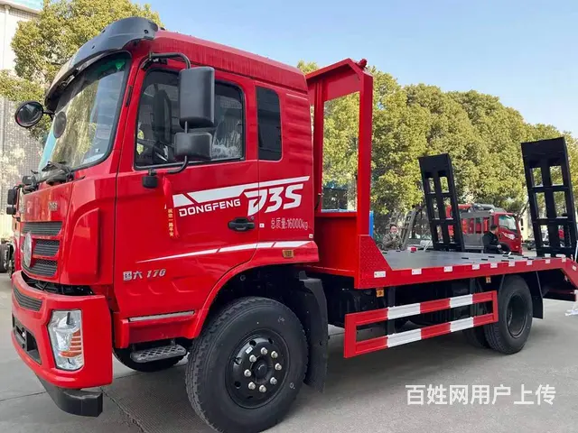 东风新款D3S平板车可拉150挖机现车促销支持分期 - 图片 1