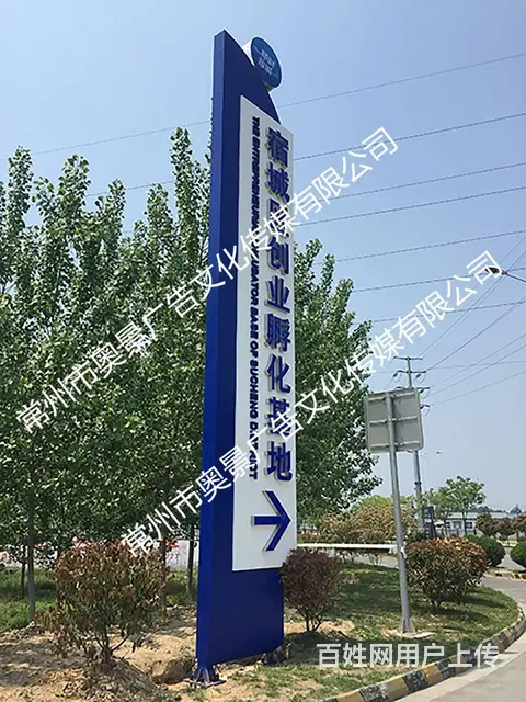 定制户外大型精神堡垒 厂家打造商业中心 世贸立式导 - 图片 5